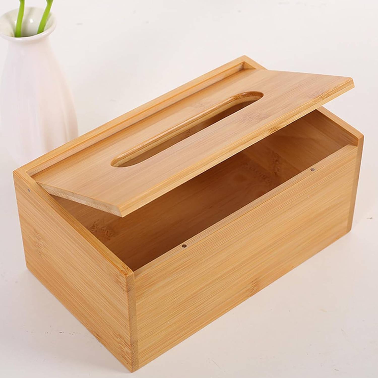 Bamboo Tissue Box Cover
