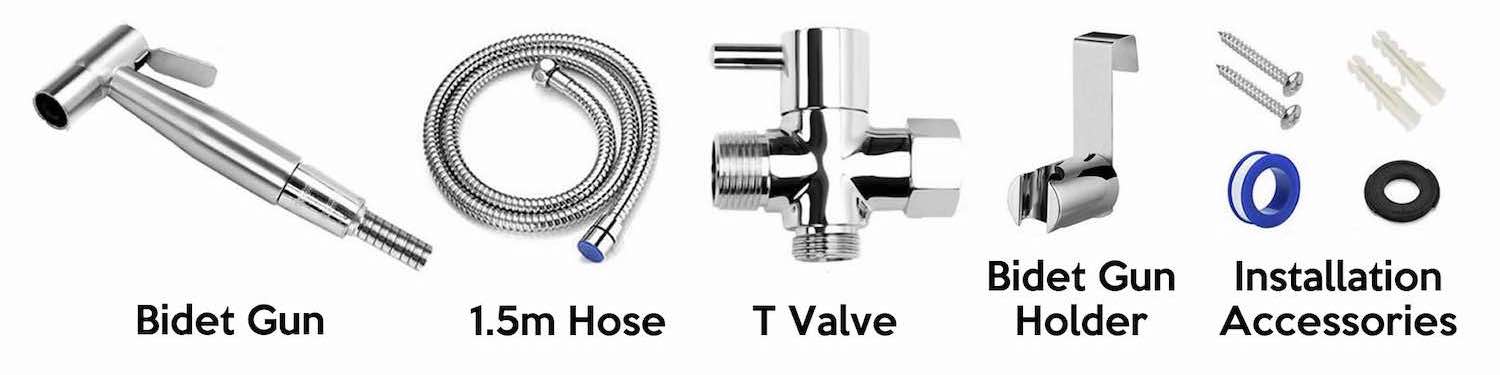 Stainless Steel Hand Held Bidet Sprayer Kit: image 12