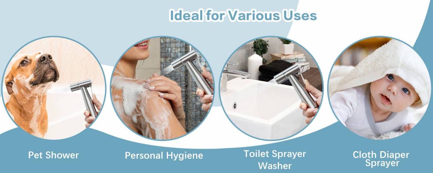Stainless Steel Hand Held Bidet Sprayer Kit: image 13