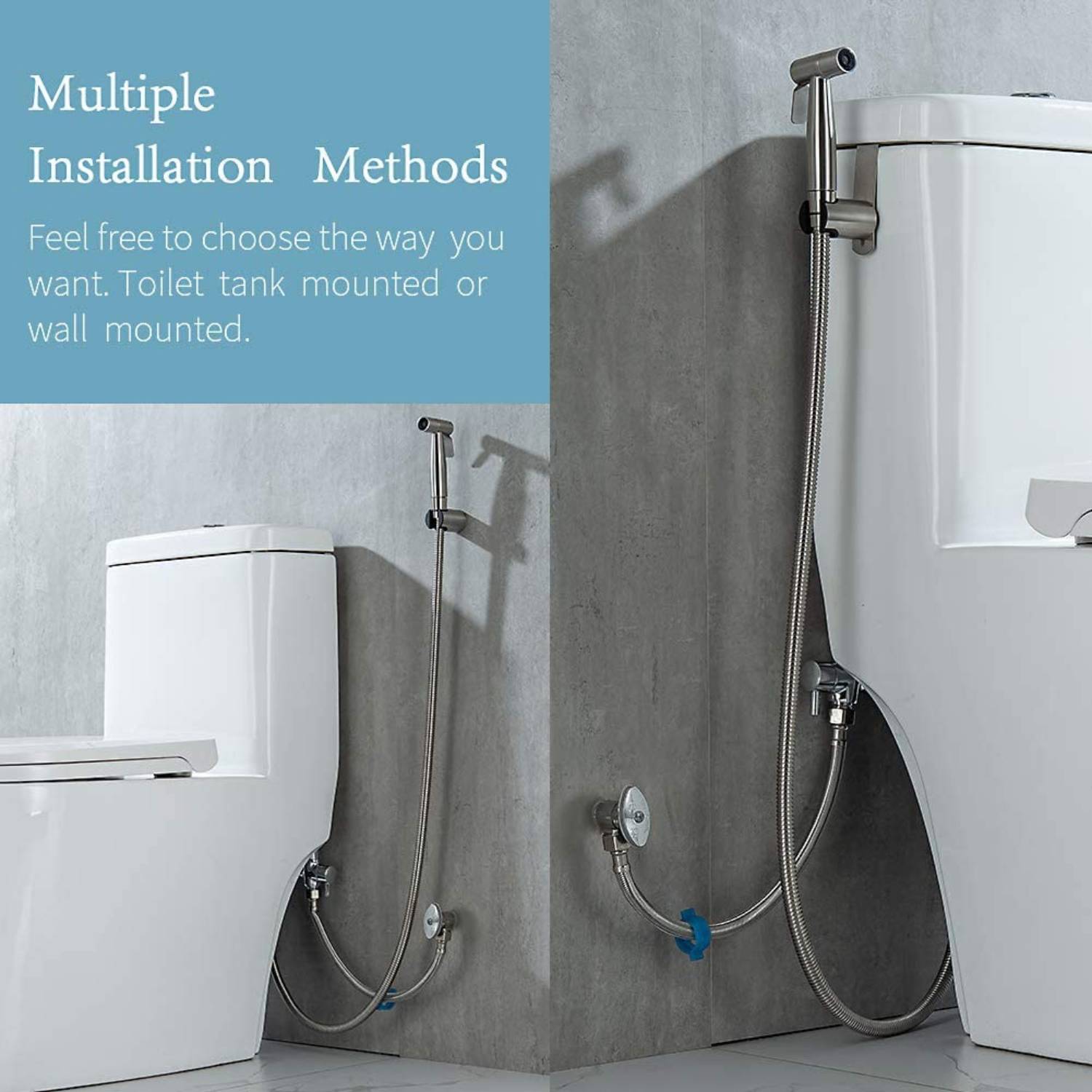 Stainless Steel Hand Held Bidet Sprayer Kit: image 16